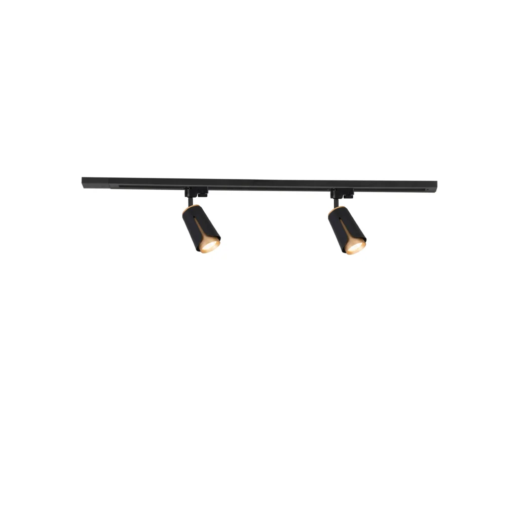 Tulip 2 GU10 Track Spot Light BK+GD