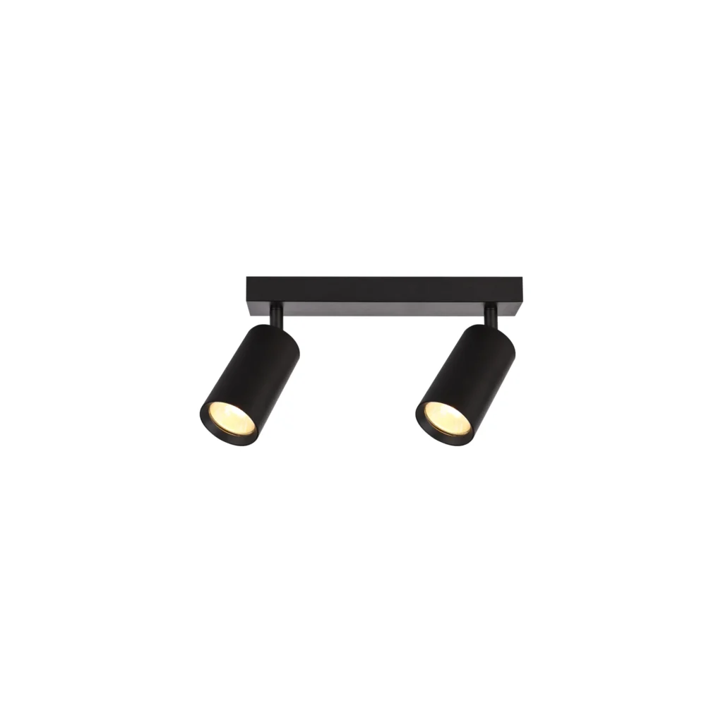 GAIA 2 GU10 Ceiling Spot Light BK