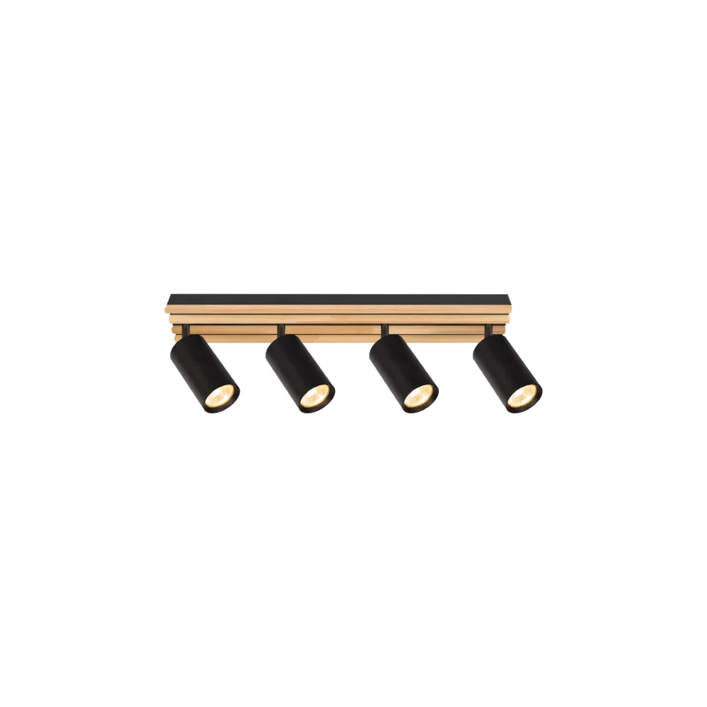 ZEAL 4 GU10 Ceiling Spot Light BK