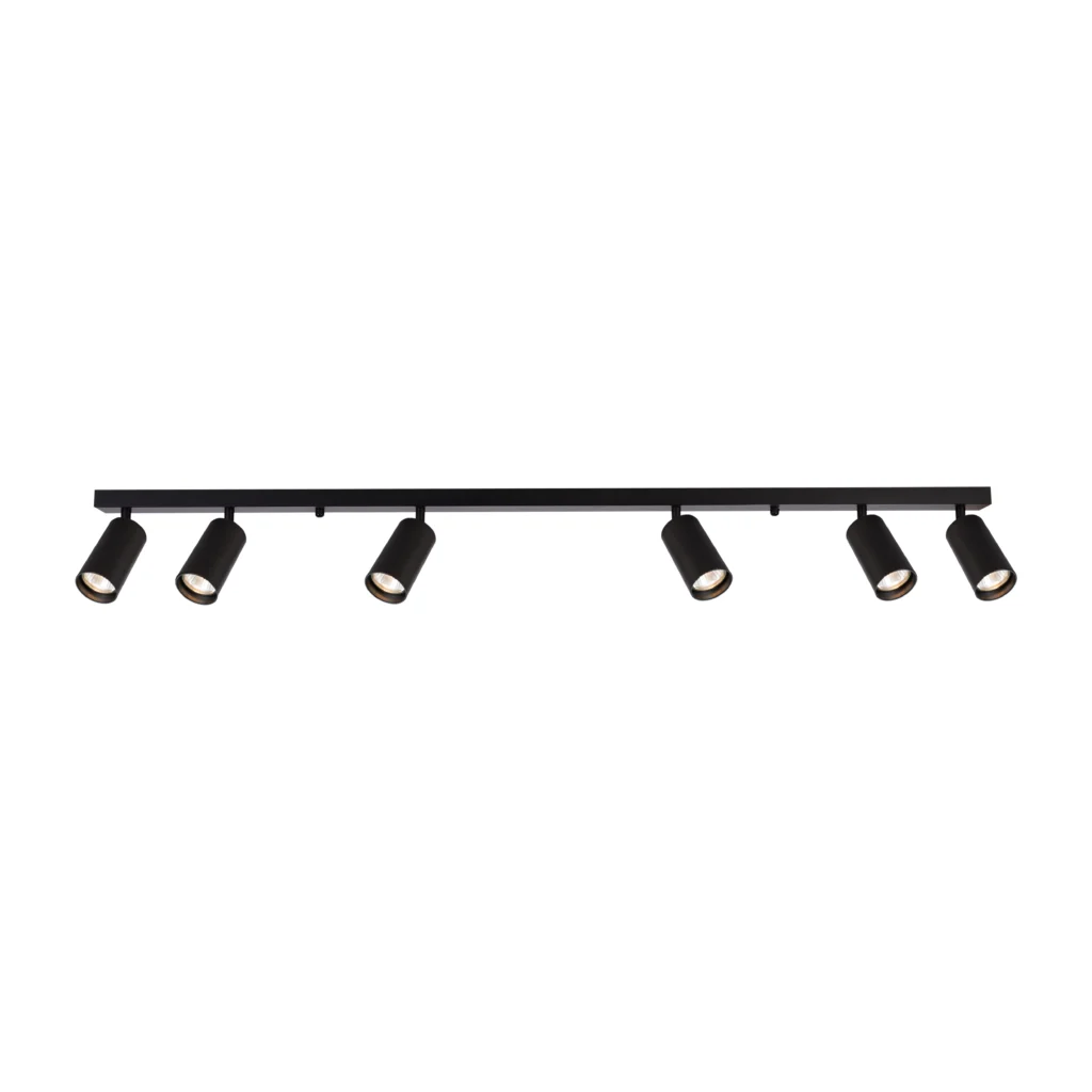 LUX 6 GU10 Ceiling Spot Light BK