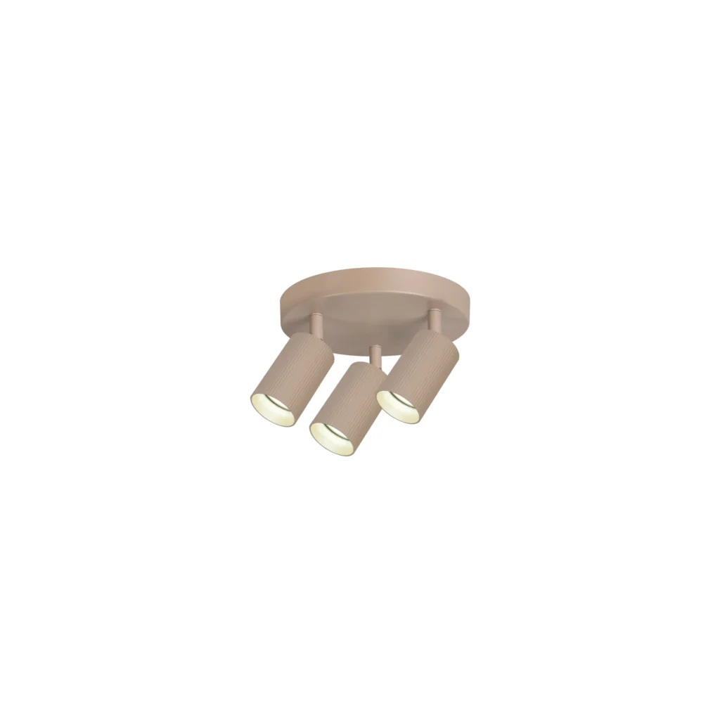 ROYA 3 GU10 Ceiling Spot Light ROUND BG