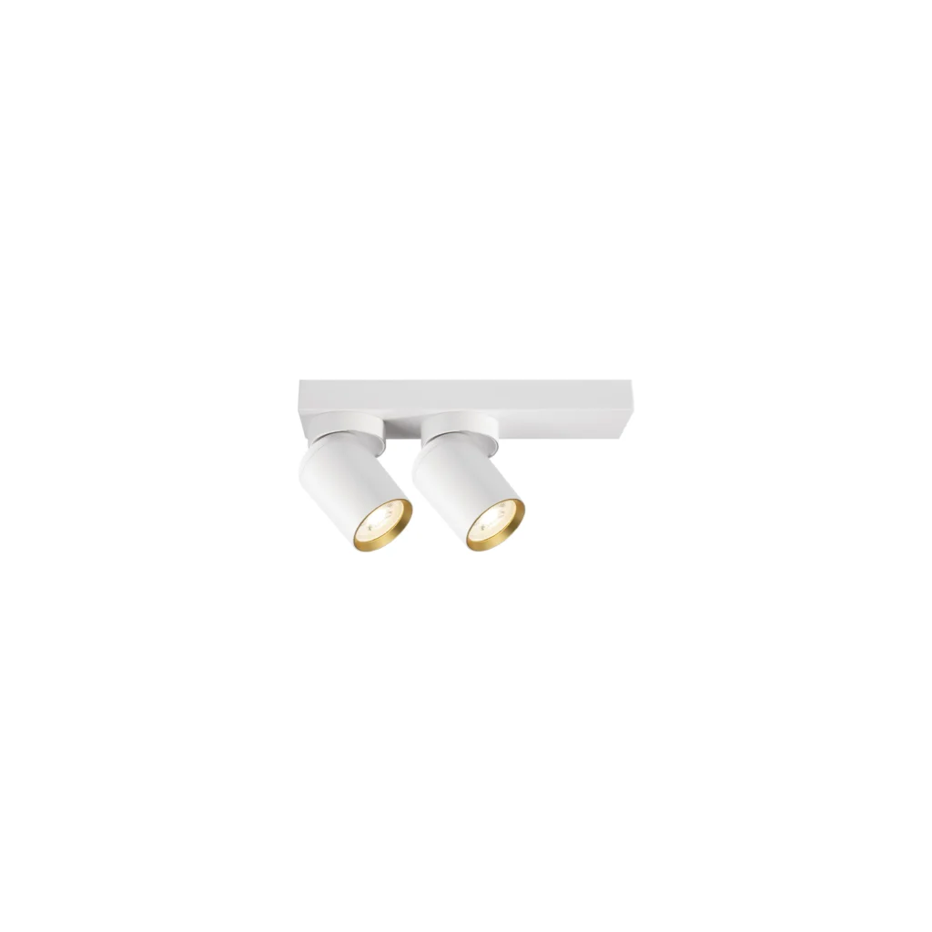 GEO 2 GU10 Ceiling Spot Light WH