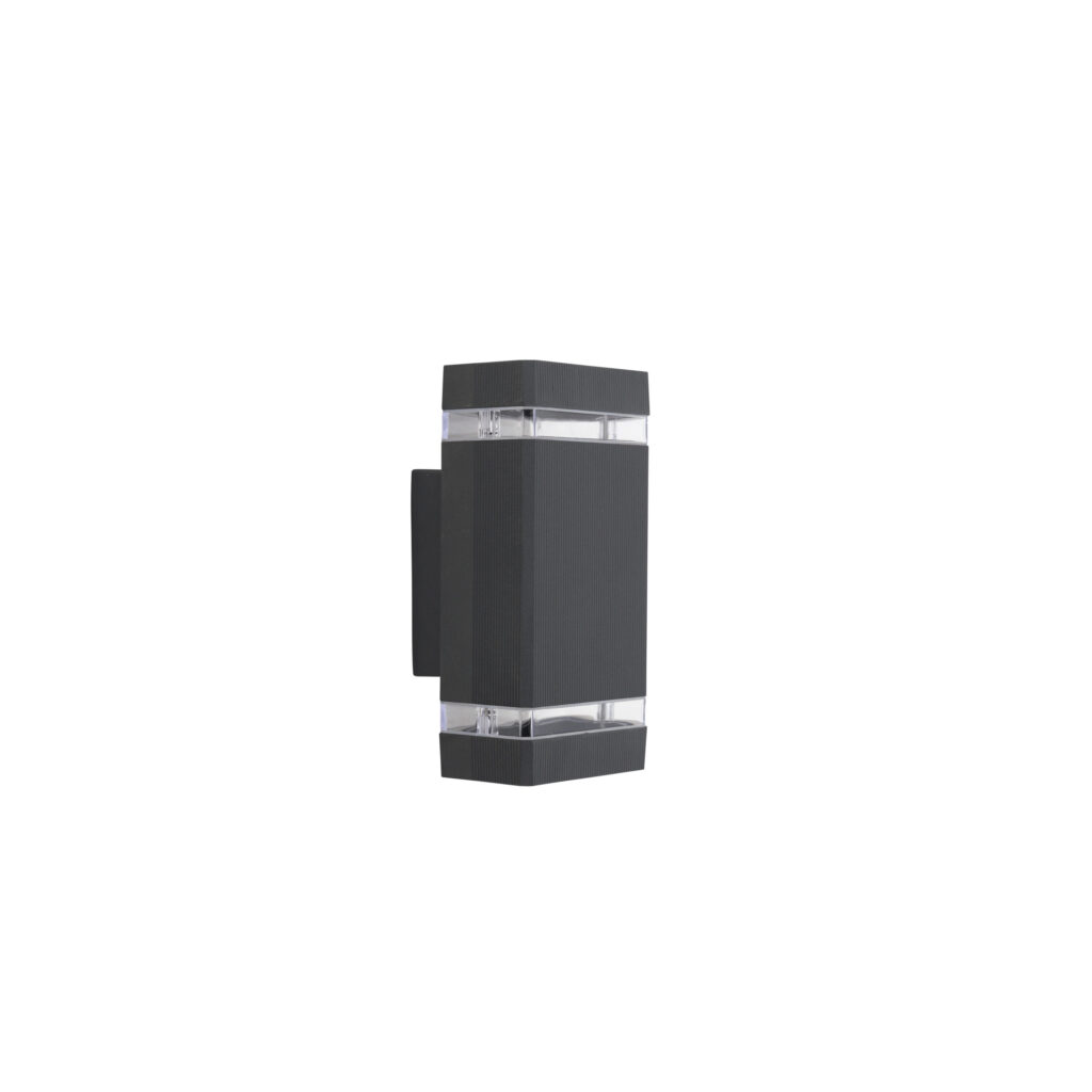 Kiln 2 GU10 IP54 Outdoor Wall Lamp BK 2