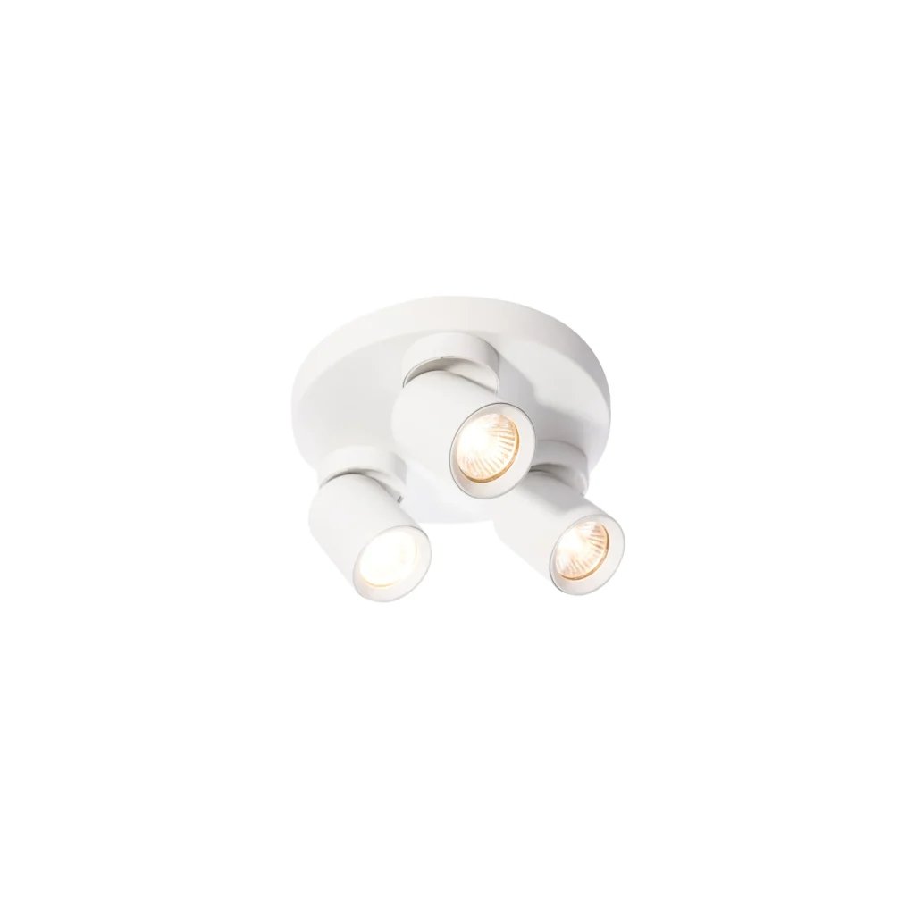 TERRA 3 GU10 Ceiling Spot Light Round WH