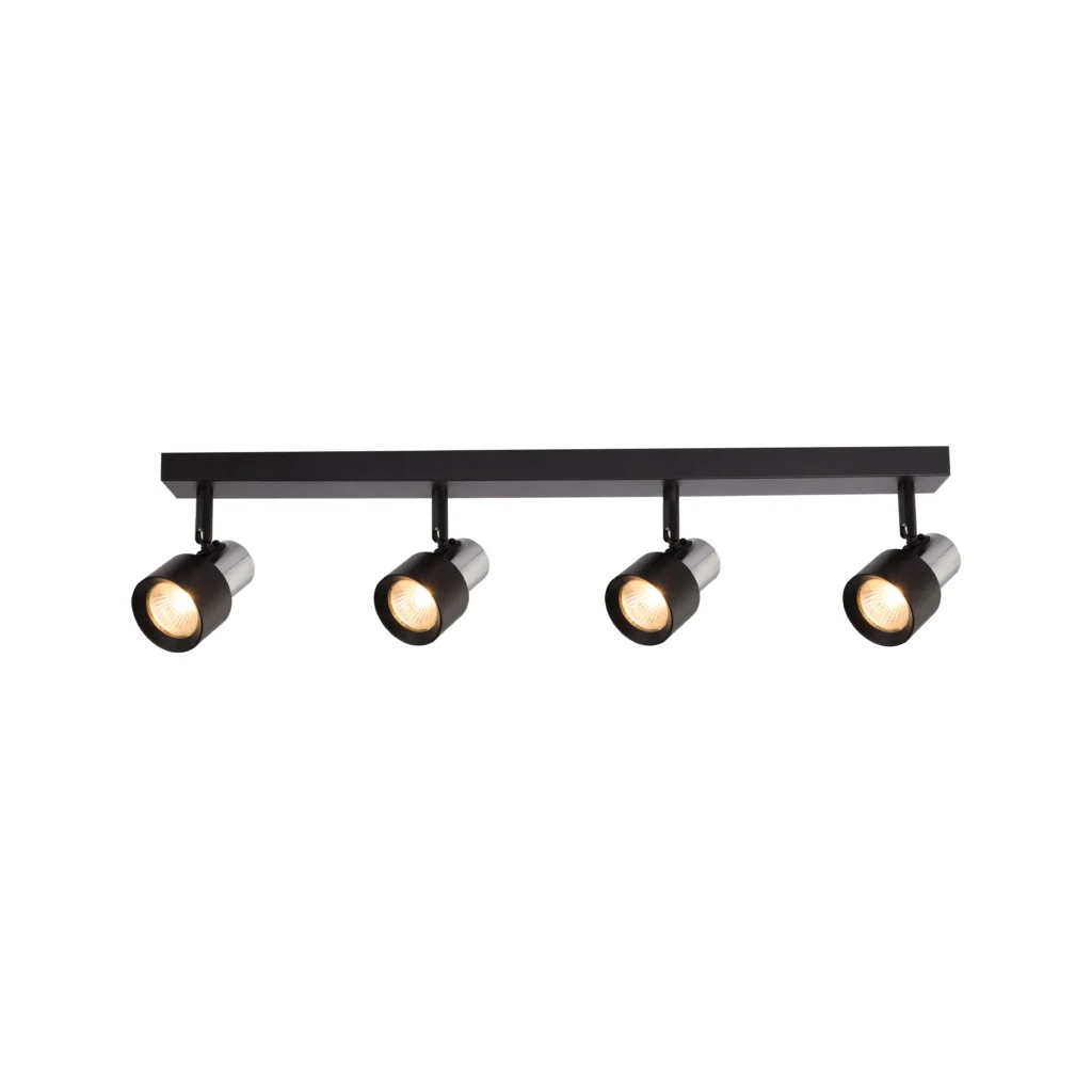 GARNET 4 GU10 Ceiling Spot Light-L BK+CR