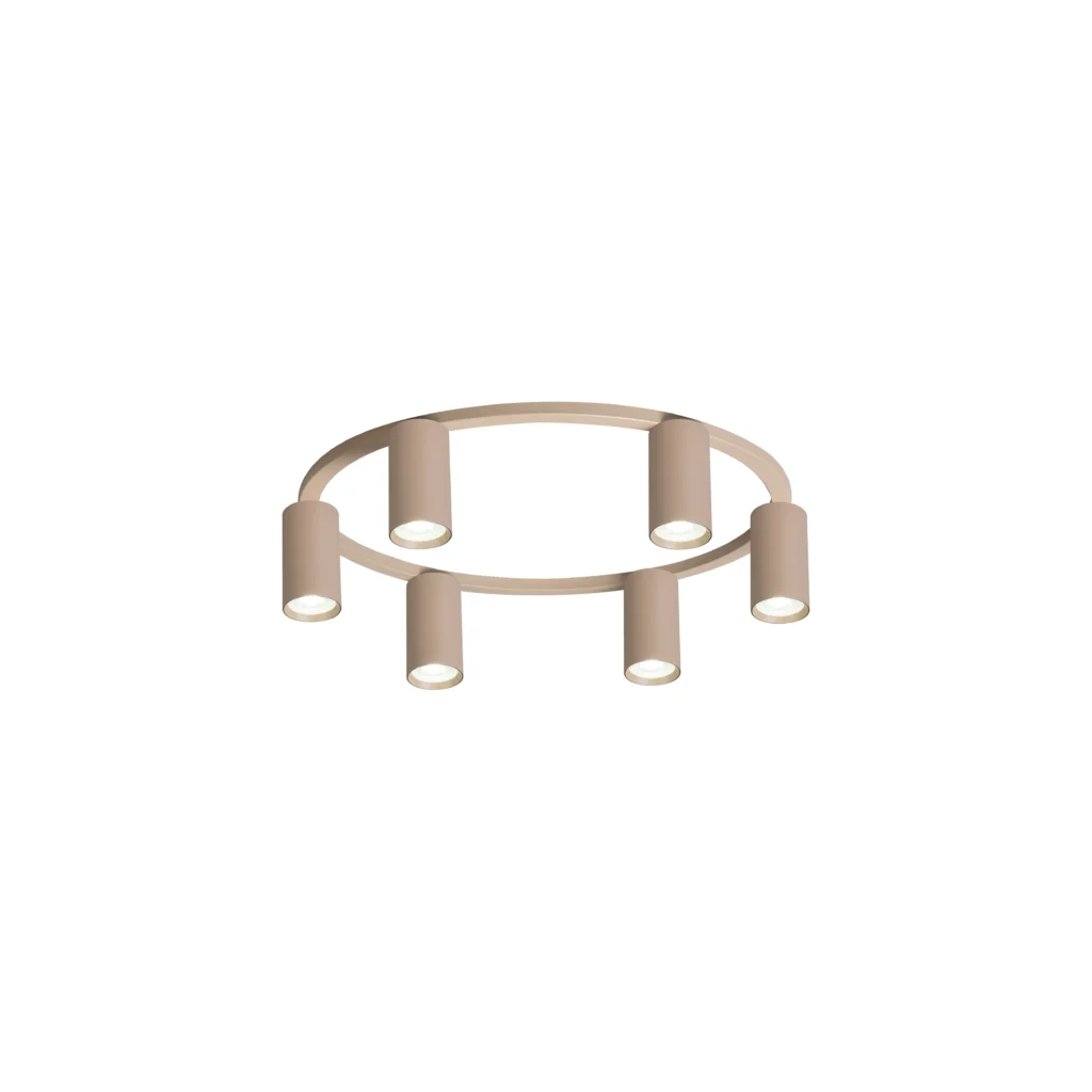 LUNA 6 GU10 Ceiling Spot Light BEI