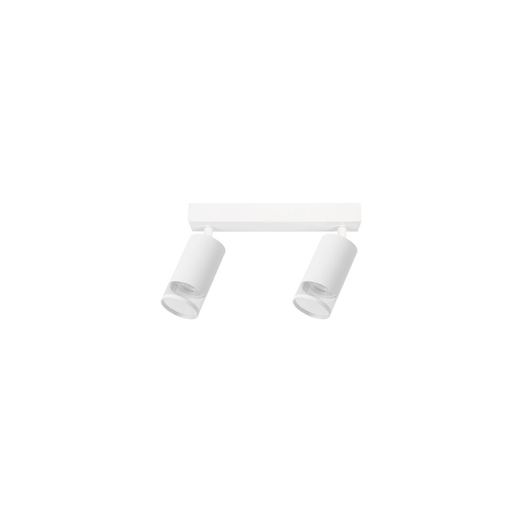 GAIA 2 GU10 Acrylic Tube Ring Ceiling Spot Lights WH