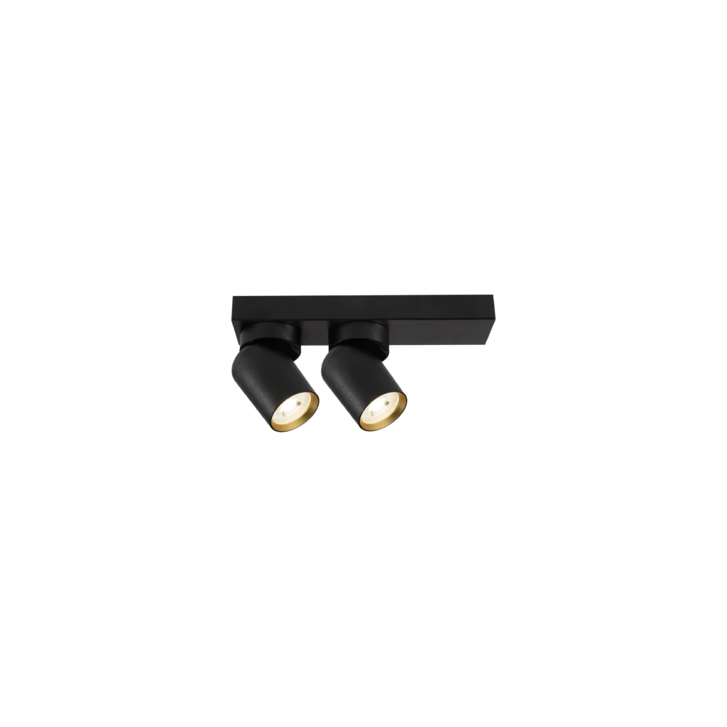 GEO 2 GU10 Ceiling Spot Light BK