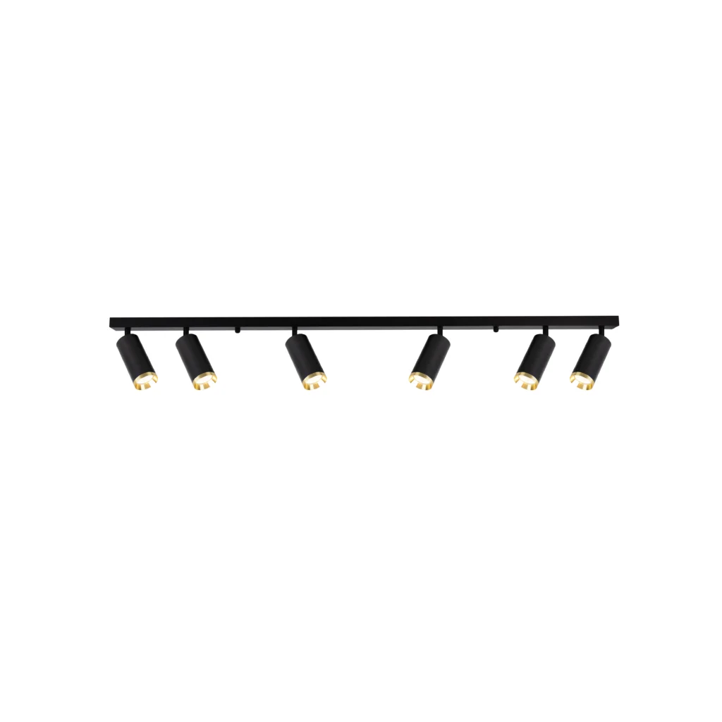 LAPIS 6 GU10 Ceiling Spot Light BK