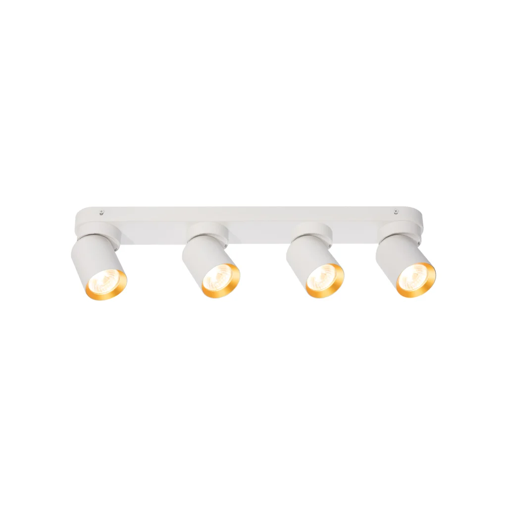CITRINE 4 GU10 Ceiling Spot Light-L WH+GD