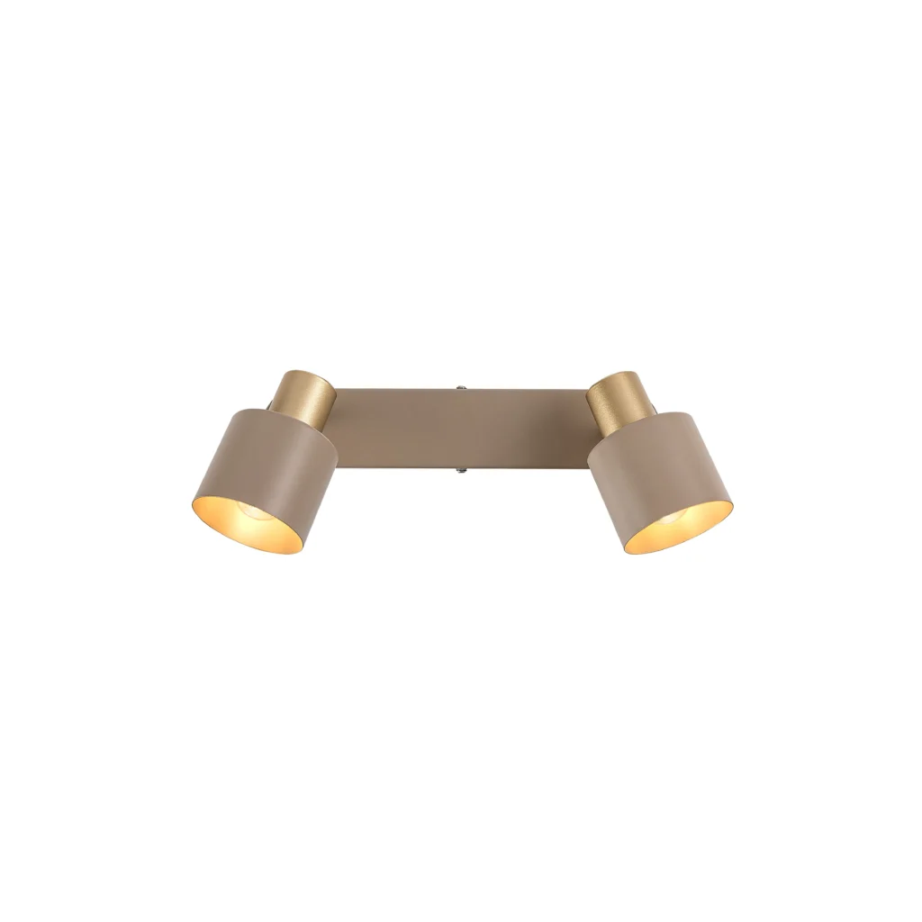 FREYA 2 E14 Ceiling Spot Light BEI+GD