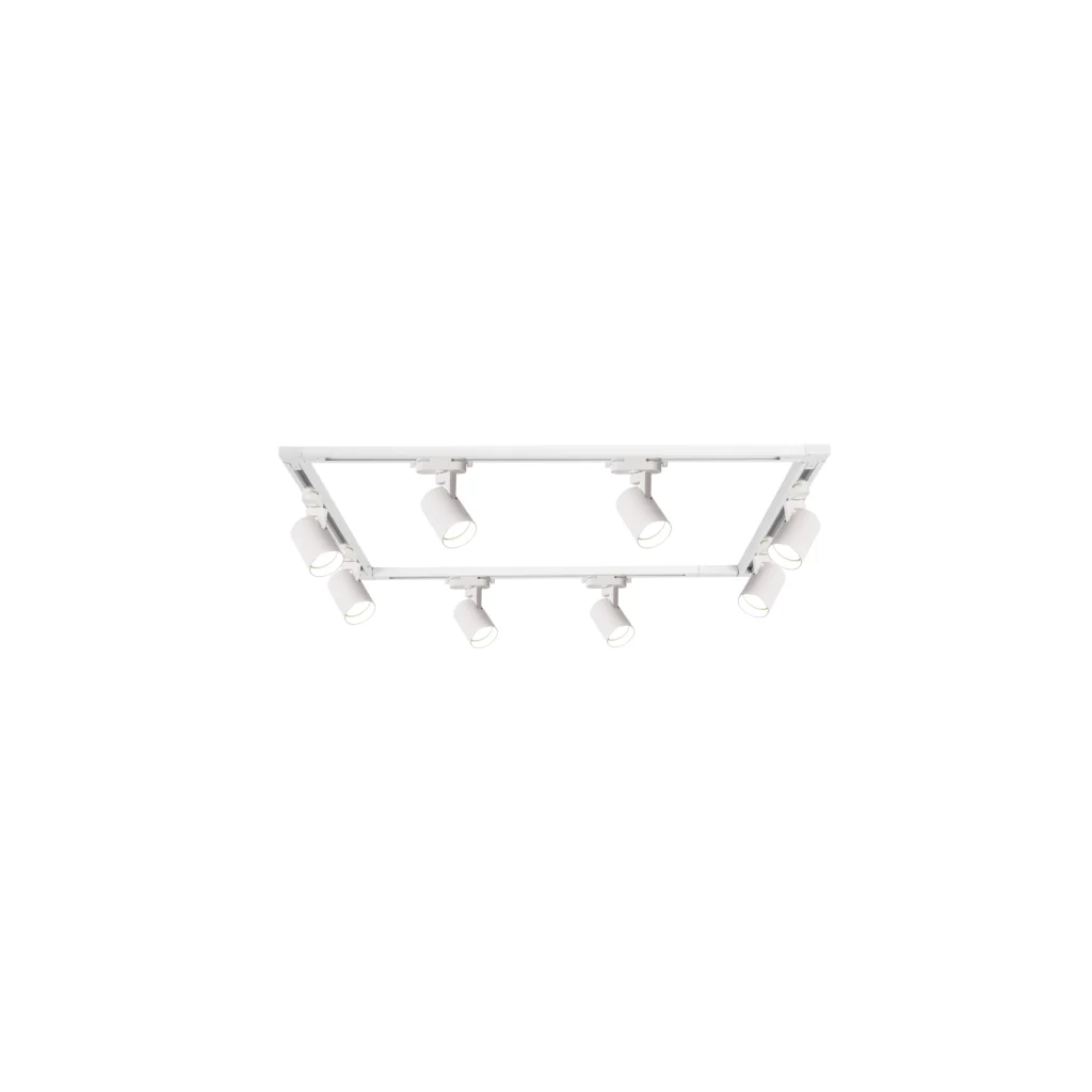 BERYL 8 GU10 track spot system WH