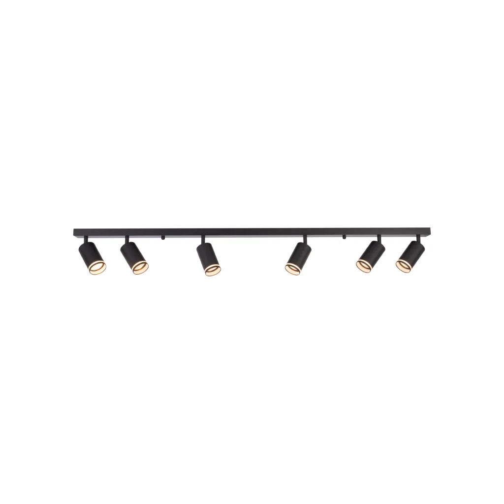JET 6 GU10 Ceiling Spot Light BK