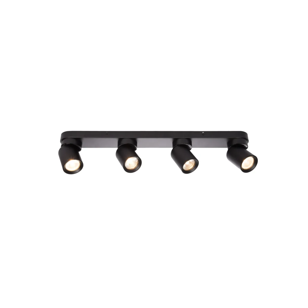 TERRA 4 GU10 Ceiling Spot Light BK