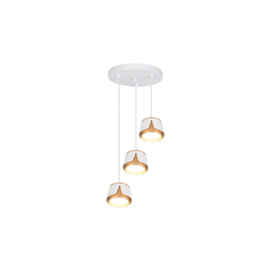 Tulip 3R GX53 Pendants WH+GD