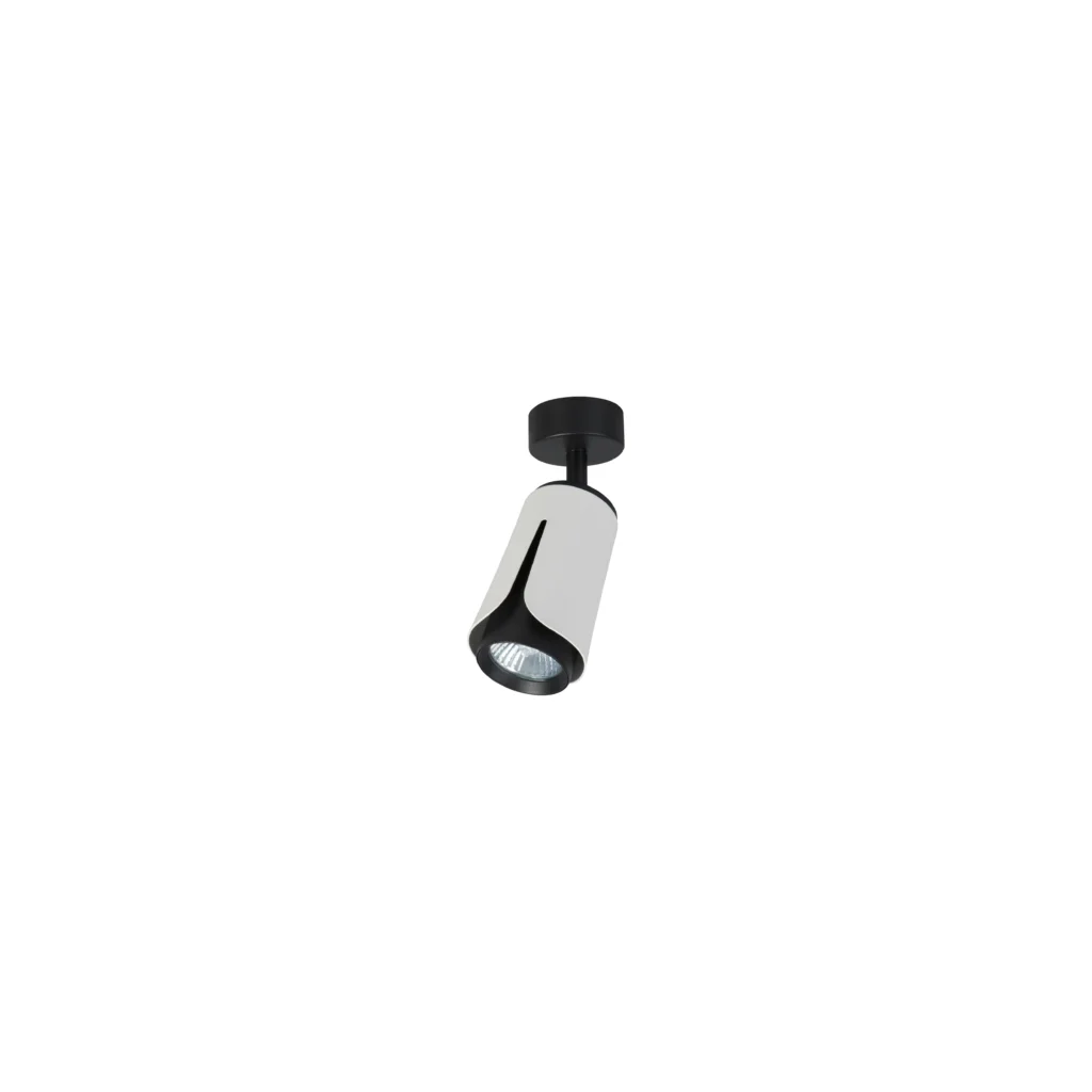 Tulip 1 GU10 Ceiling Spot Lights WH+BK