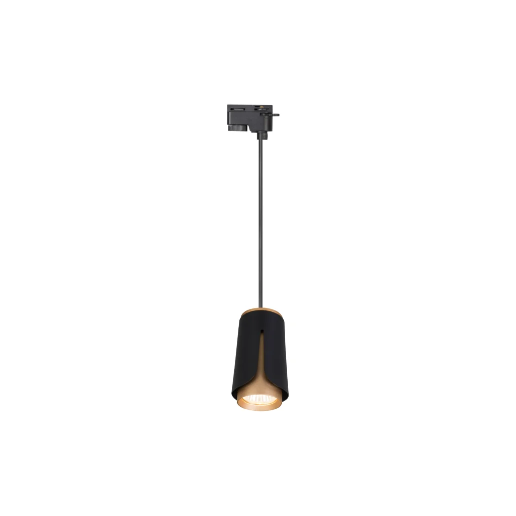 Tulip 1 GU10 Track Pendants BK+GD