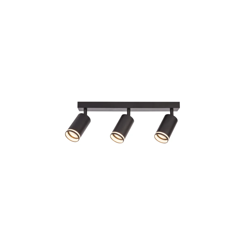 JET 3 GU10 Ceiling Spot Light BK