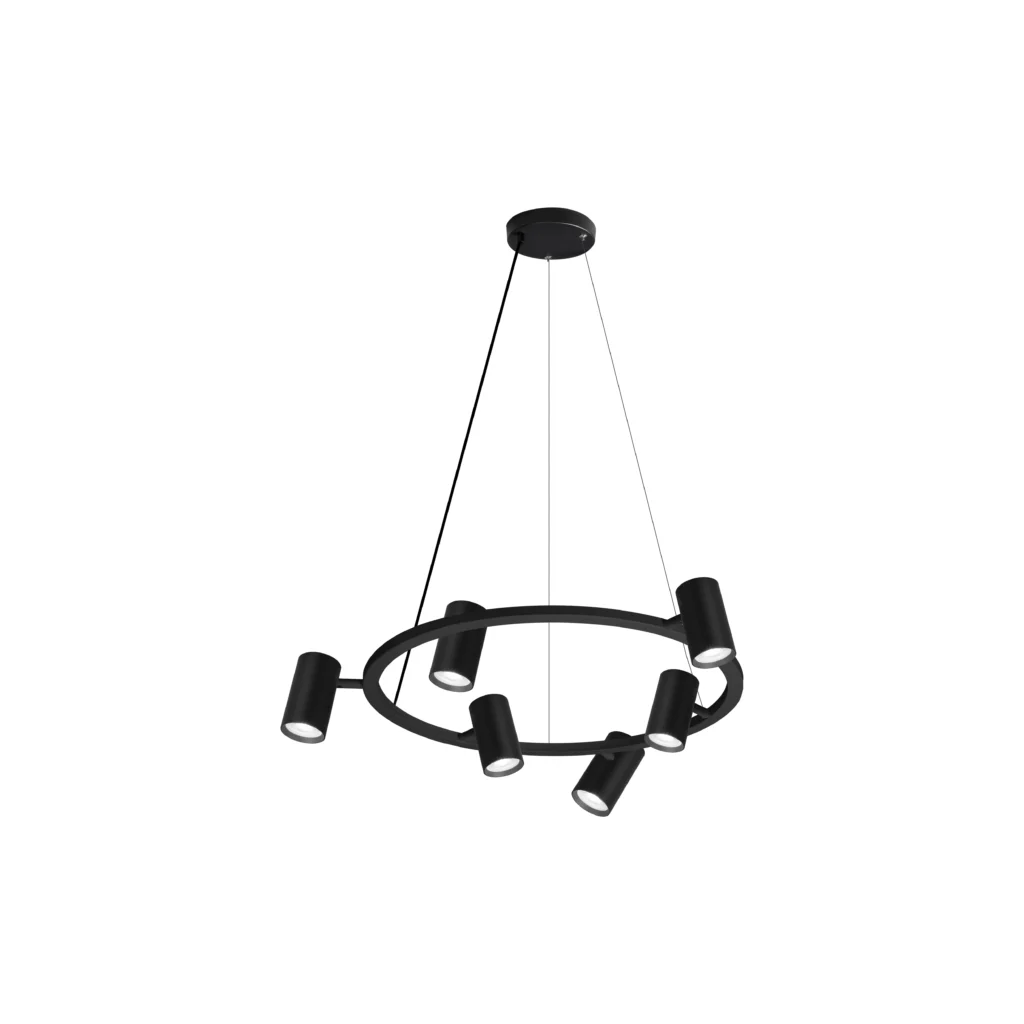 LUNA 6 GU10 Pendant-A BK