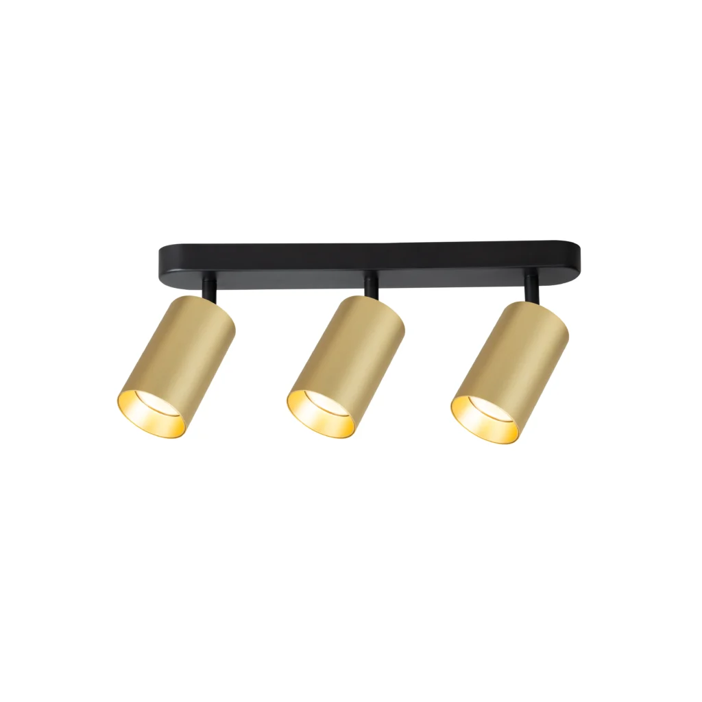 FLINT 3 GU10 Ceiling Spot Light GD