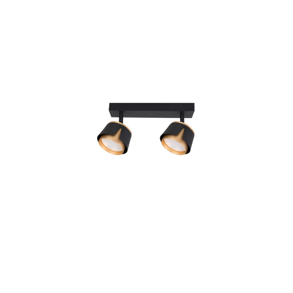 Tulip 2 GX53 Ceiling Spot Lights BK+GD