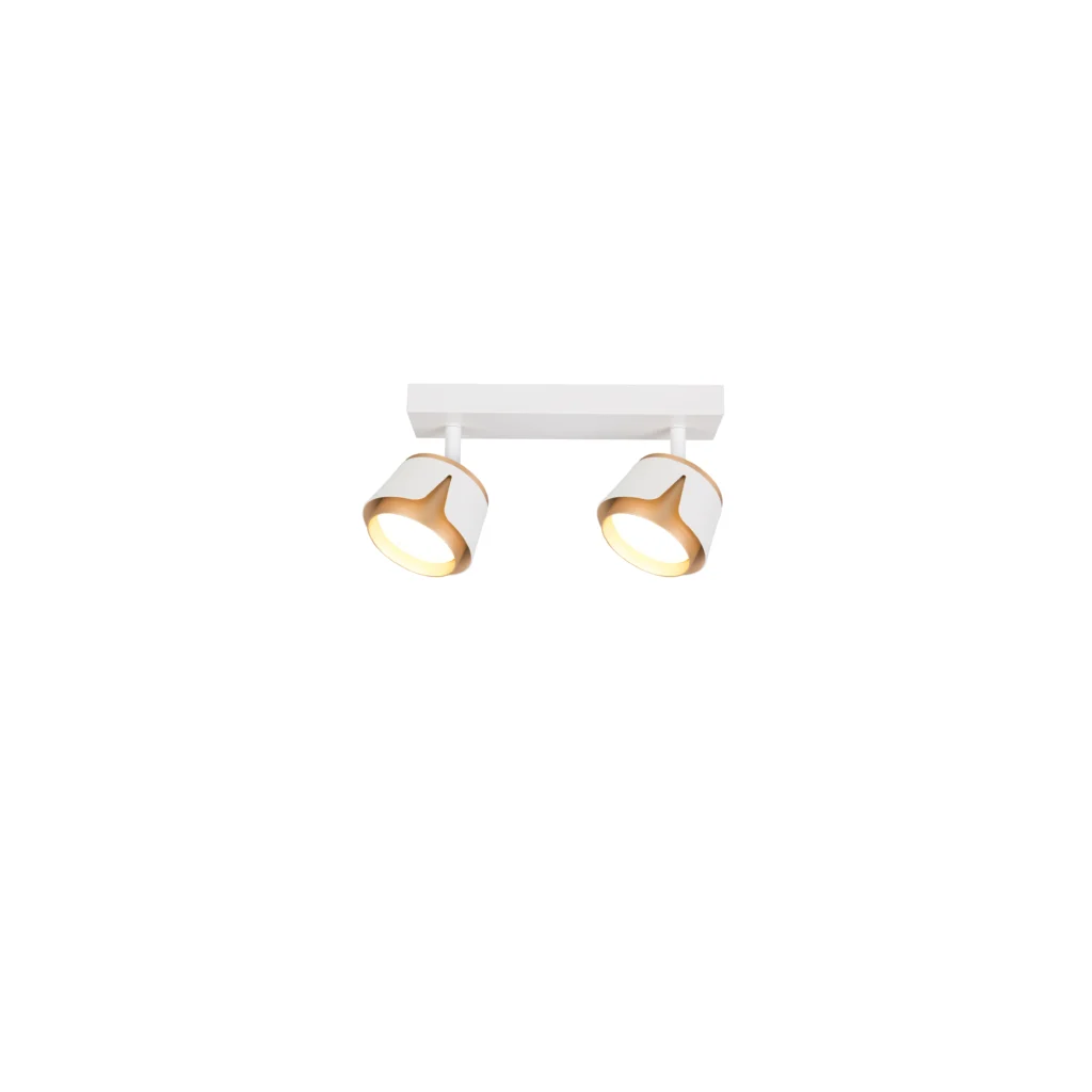 Tulip 2 GX53 Ceiling Spot Lights WH+GD