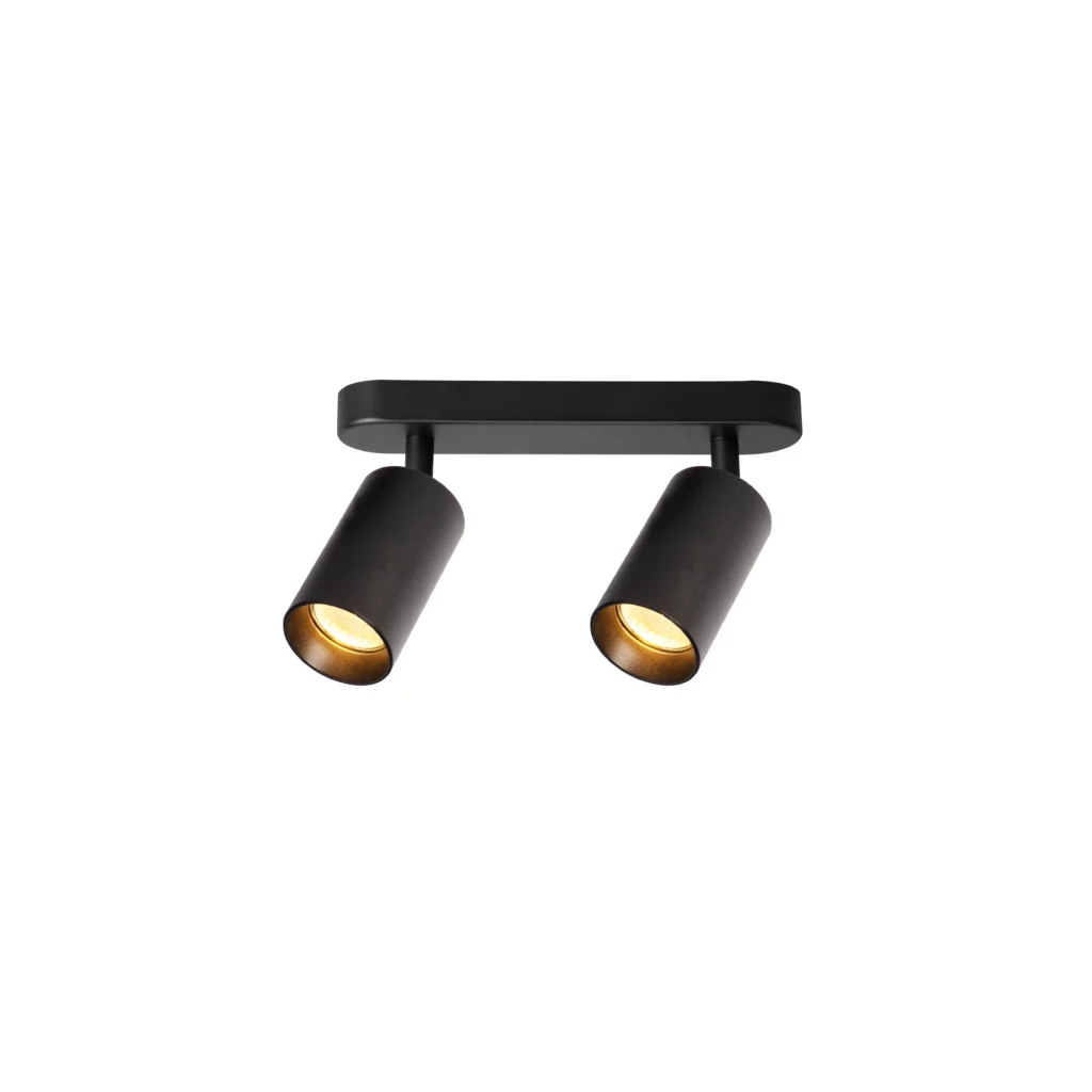 FLINT 2 GU10 Ceiling Spot Light BK