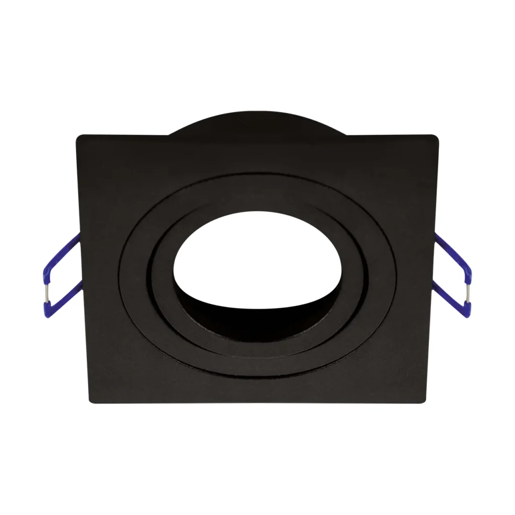 LIOR 1 GU10 Recessed Downlight Square BK
