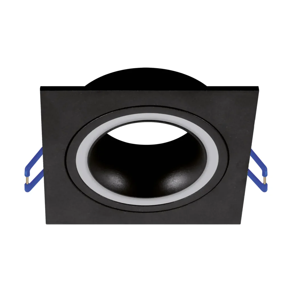 Soren 1 GU10 Recessed Downlight Square BK