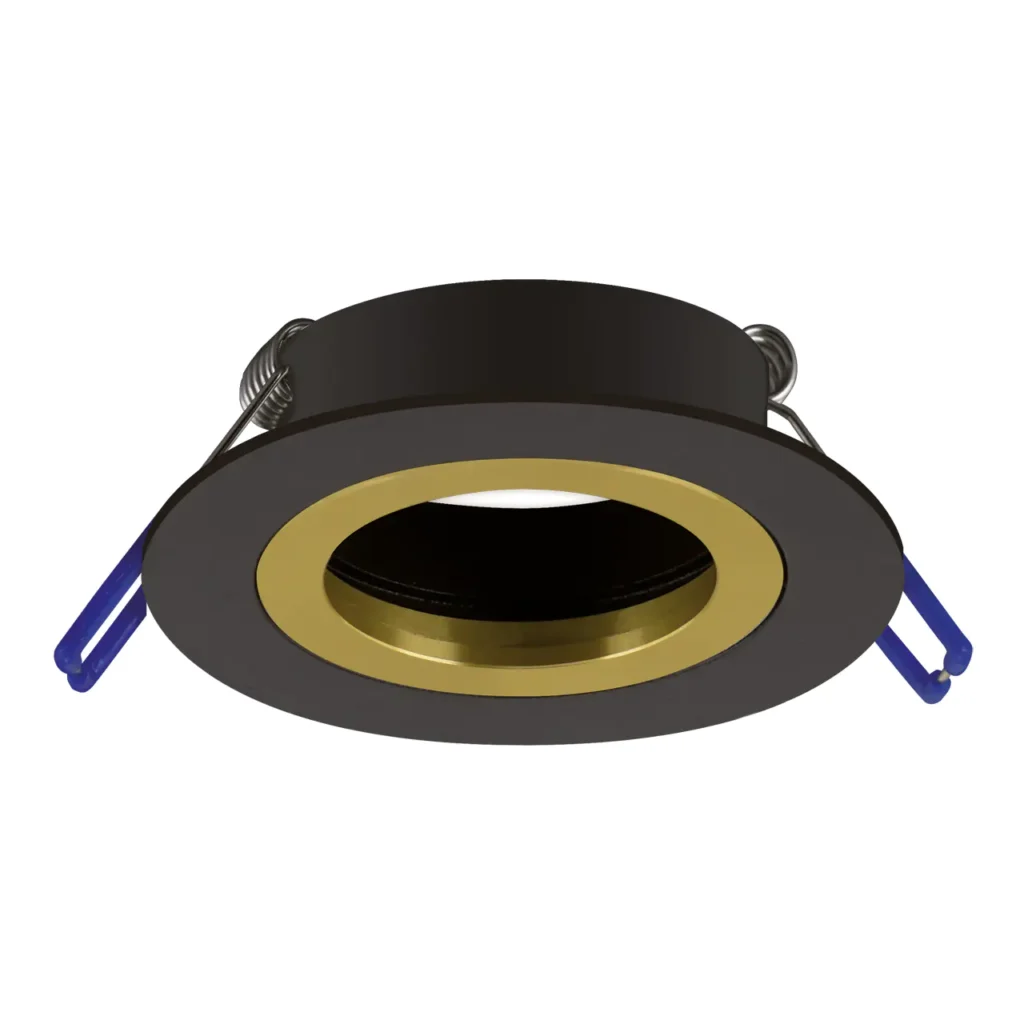 TIDO 1 GU10 Recessed Downlight BK+GD