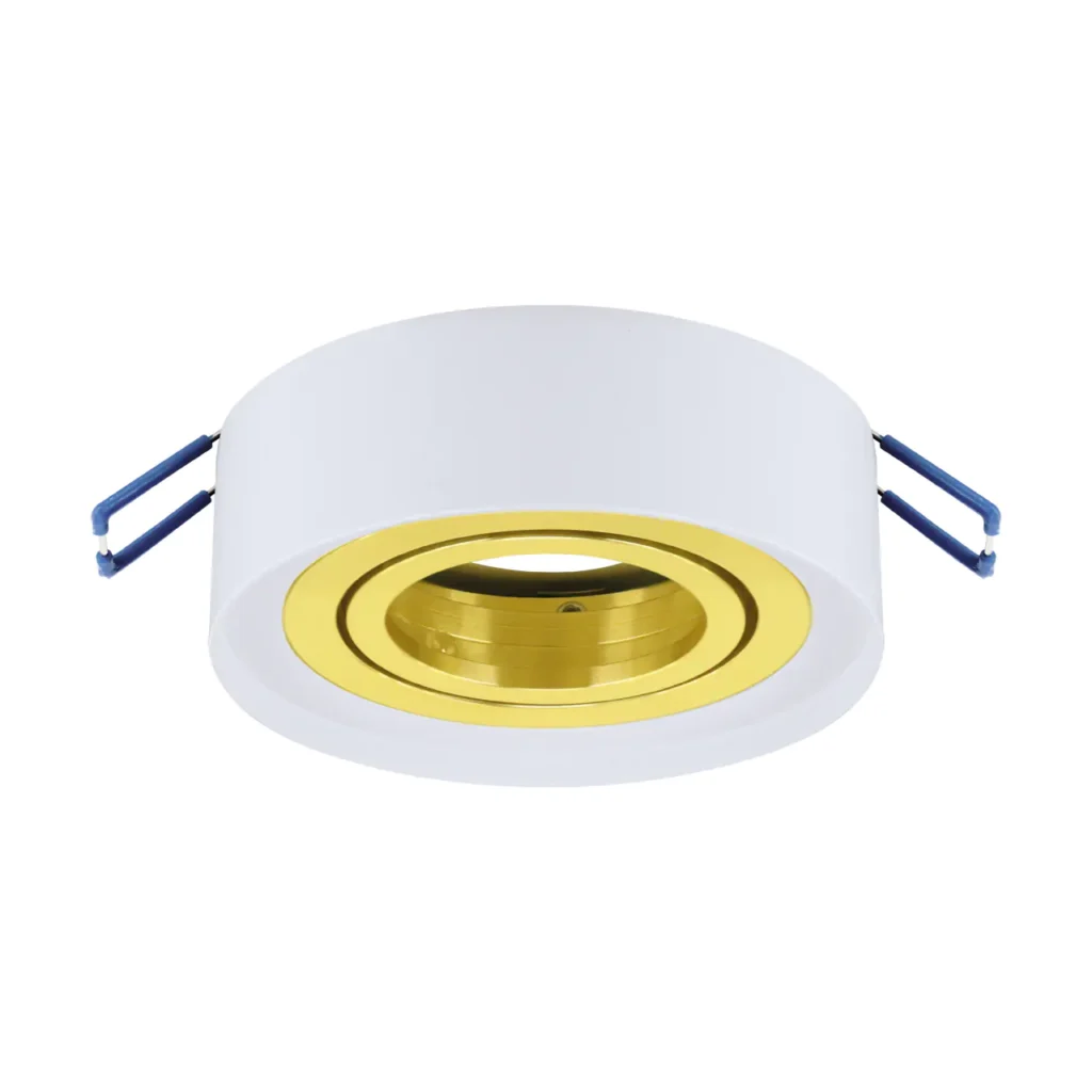ELVA 1 GU10 Recessed Downlight WH+GD