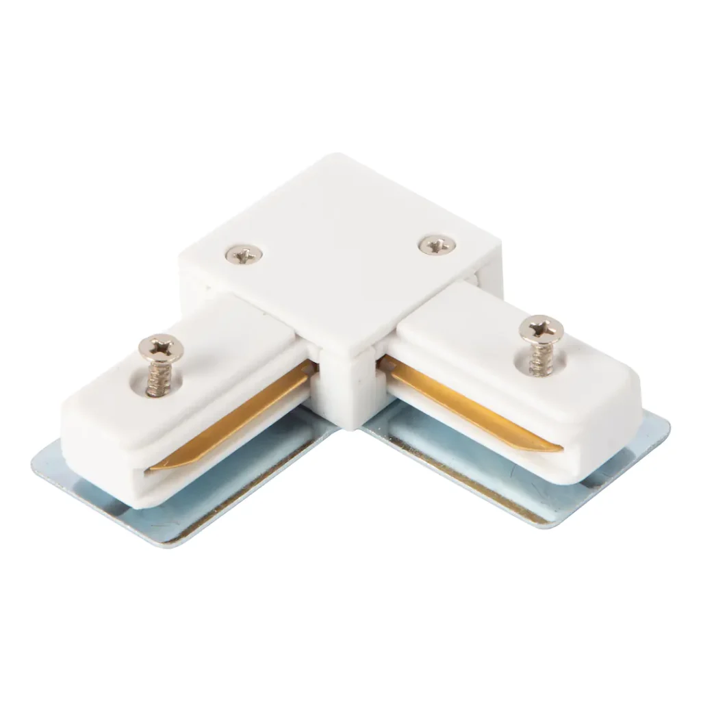 L connector suit 1F 2wires track rail WH