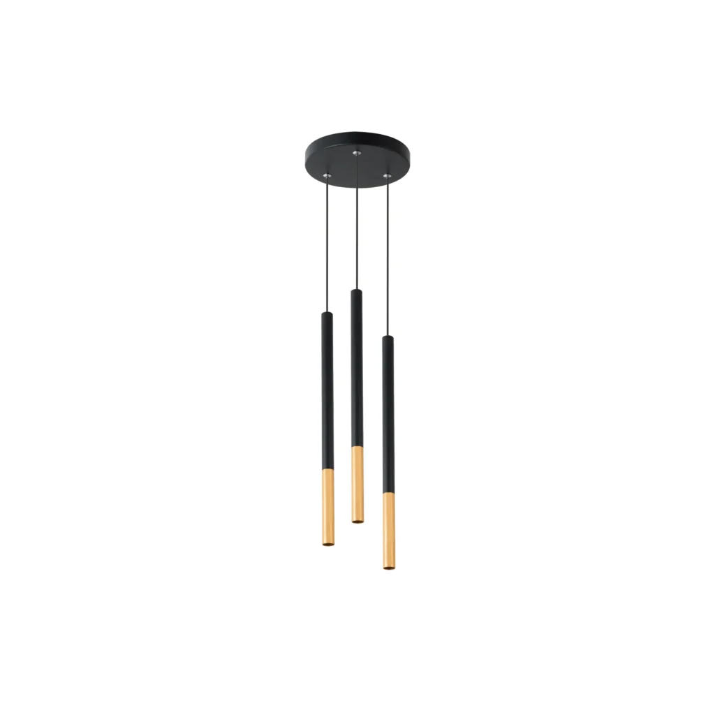 CADENCE 3 GU10 Pendant BK+GD