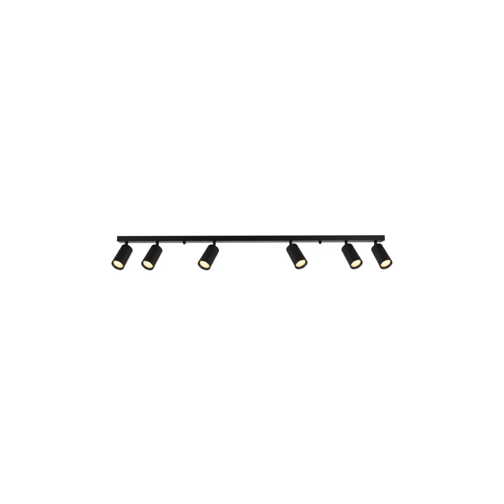 CHIME 6 GU10 Ceiling Spot Light BK