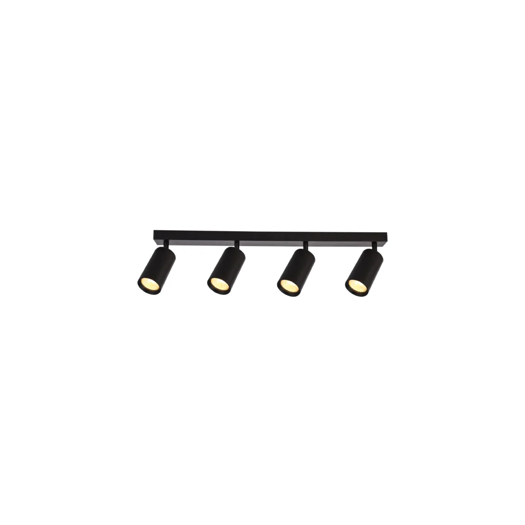 CHIME 4 GU10 Ceiling Spot Light-L BK