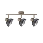CALLA 3 G9 ceiling spot light in beige with smoked glass petal shade, 3 heads, product photo