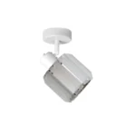 FACET 1 E14 ceiling spot light in sand white with faceted crystal shade, 1 head, product photo