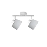 IVORY 2 G9 ceiling spot light in sand white with opal white glass shade, 2 heads, product photo