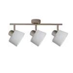 IVORY 3 G9 ceiling spot light in beige with opal white glass shade, 3 heads, product photo