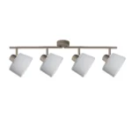 IVORY 4 G9 ceiling spot light in beige with opal white glass shade, 4 heads, product photo