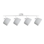 IVORY 4 G9 ceiling spot light in sand white with opal white glass shade, 4 heads, product photo
