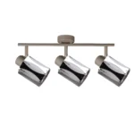RIPPLE 3 E14 ceiling spot light in beige with wave-design shade, 3 heads, product photo
