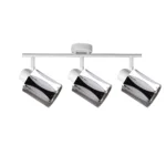 RIPPLE 3 E14 ceiling spot light in sand white with wave-design shade, 3 heads, product photo