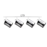 RIPPLE 4 E14 ceiling spot light in sand white with wave-design shade, 4 heads, product photo